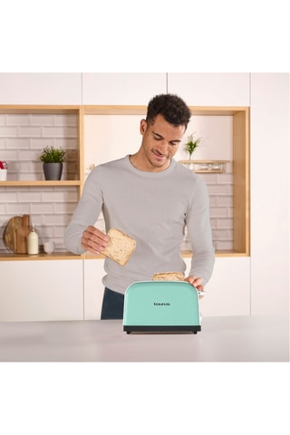 Torradeira em aço inoxidável - 950 W - 2 aberturas