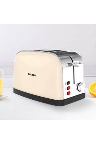 Torradeira em aço inoxidável - 950 W - 2 aberturas