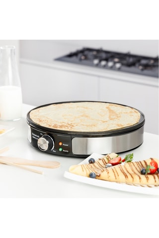 Máquina de crepes em aço inoxidável sem BPA - 1200 W