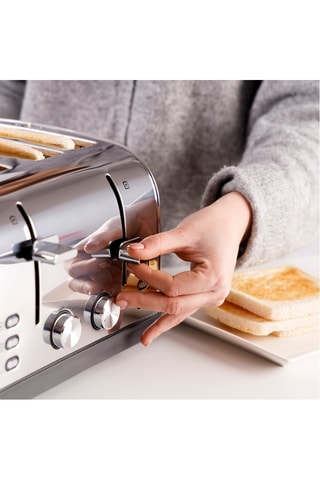 Torradeira em aço inoxidável - 1900 W - 4 aberturas