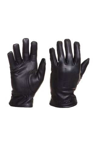 Gants en cuir Gl-112 Vachette Aniline - Noir