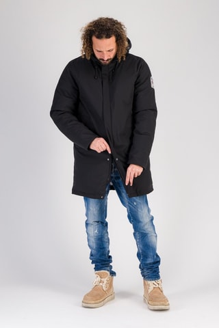 Parka à capuche Etoile - Noir