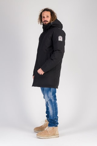 Parka à capuche Etoile - Noir