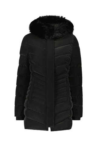 Parka matelassée à capuche Crans Montana - Noir brillant