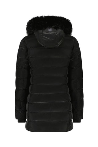 Parka matelassée à capuche Crans Montana - Noir brillant