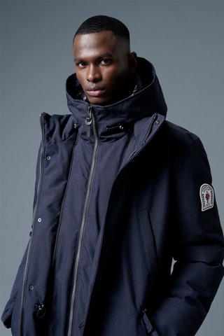 Parka à capuche Mountain - Bleu marine