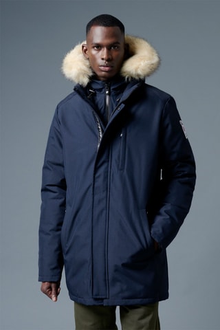 Parka à capuche Courchevel - Bleu marine