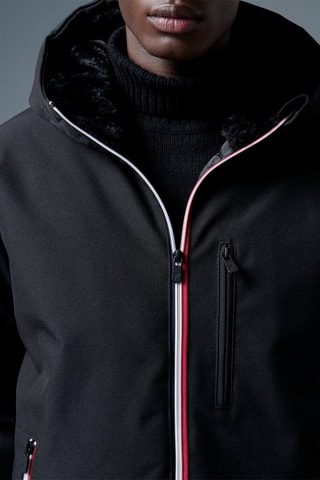 Parka à capuche Pisteur - Noir