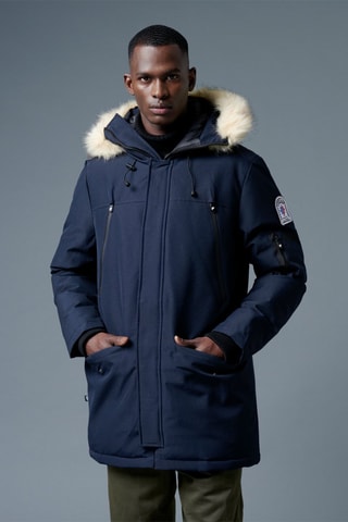 Parka à capuche Aspen - Bleu marine
