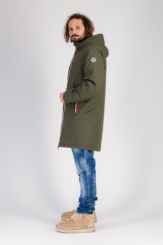 Coupe-vent à capuche Skydoo Long - Kaki