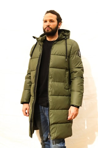 Doudoune matelassée à capuche Corbier - Kaki