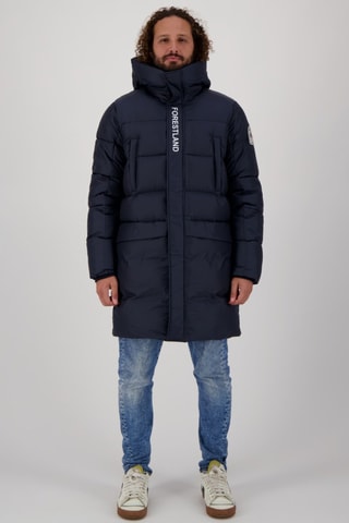 Doudoune matelassée à capuche Refuge - Bleu marine