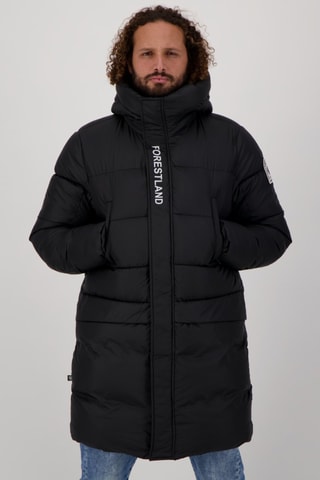 Doudoune matelassée à capuche Refuge - Noir