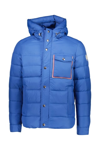 Doudoune matelassée à capuche Montgenèvre - Bleu