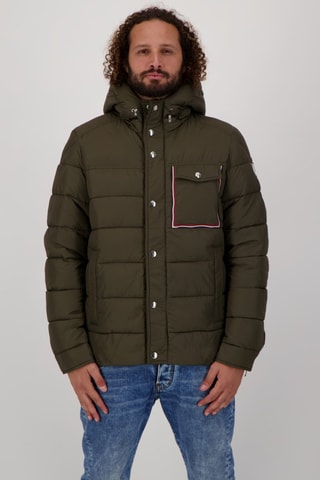 Doudoune matelassée à capuche Montgenèvre - Kaki