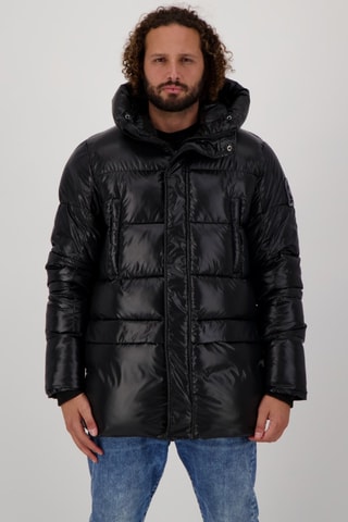 Doudoune matelassée à capuche Verbier - Noir brillant