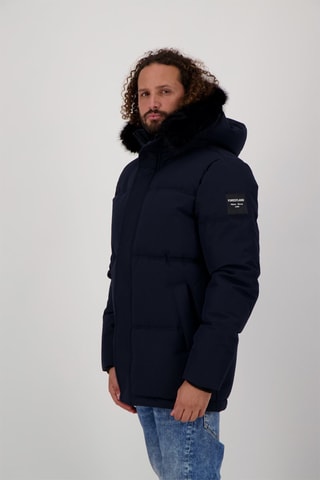 Doudoune à capuche Mont noir - Bleu marine