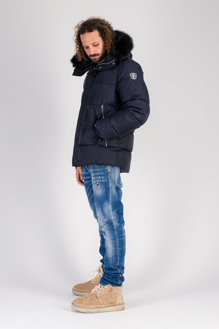 Doudoune à capuche Prady - Bleu marine