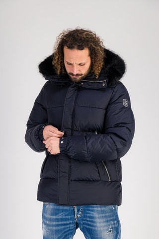 Doudoune à capuche Prady - Bleu marine