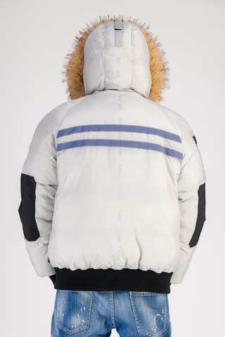 Doudoune à capuche Galactic - Gris