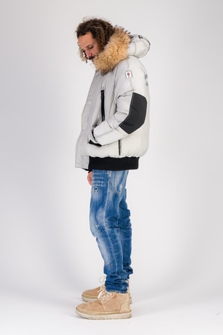 Doudoune à capuche Galactic - Gris