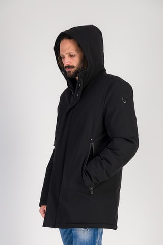 Doudoune à capuche Crète - Noir