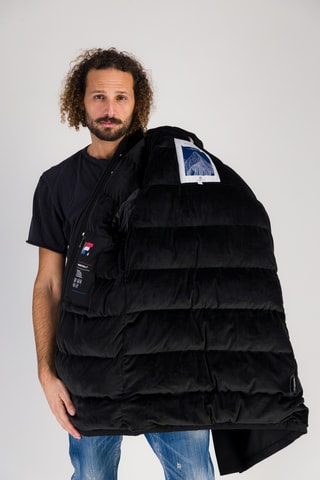 Doudoune à capuche Chamois - Noir