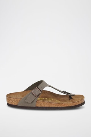 Infradito in pelle scamosciata Gizeh - Taupe