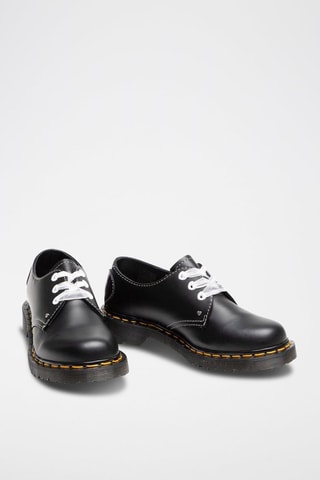 Stringate in pelle - Nero