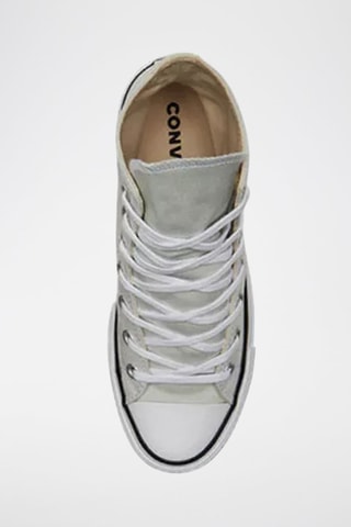 Sneakers alte platform - Grigio chiaro e nero