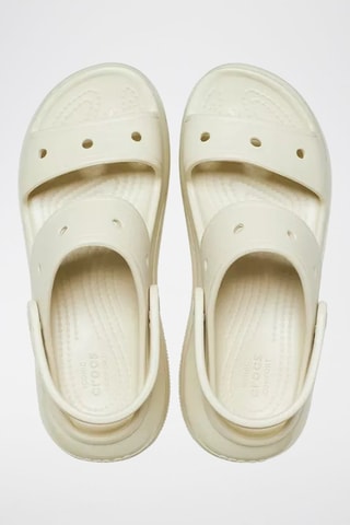 Sandali con zeppa Mega Crush - Ecrù