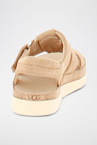 Sandali platform in pelle Goldenstar - Beige