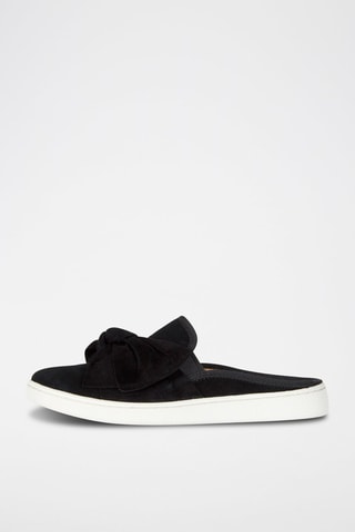 Sandali in pelle scamosciata Luci Bow - Nero