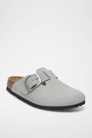 Sabot in pelle scamosciata Boston - Blu