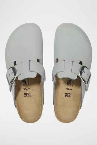 Sabot in pelle scamosciata Boston - Blu