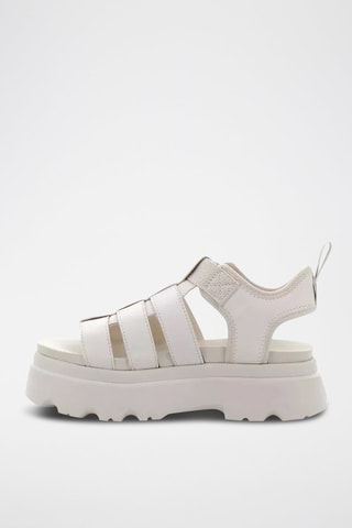 Sandali in pelle scamosciata Cora - Bianco