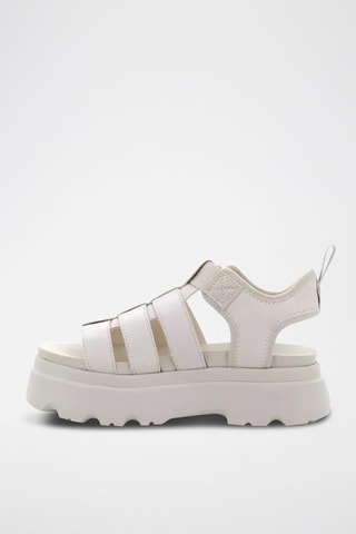 Sandali in pelle scamosciata Cora - Bianco