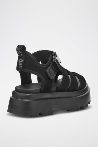 Sandali in pelle scamosciata Cora - Nero