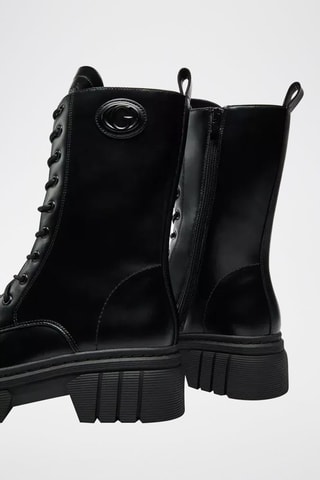 Stivali in pelle Anita - Nero