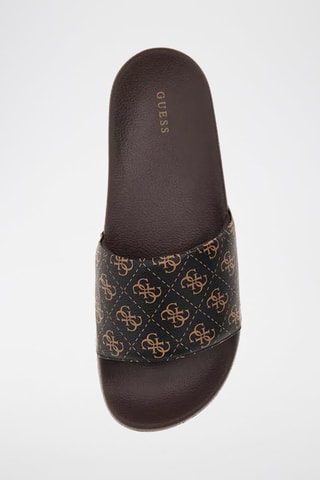 Ciabatte slider Tokyo - Marrone e nero