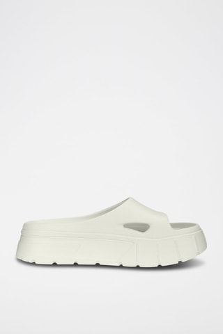 Ciabatte slider platform Mayze Stack - Avorio