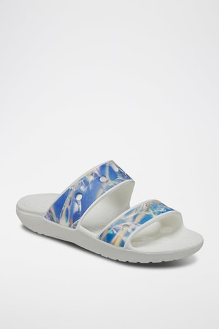 Ciabatte slider Classic Hyperreal - Blu e bianco