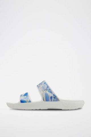 Ciabatte slider Classic Hyperreal - Blu e bianco