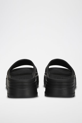 Ciabatte slider platform Mayze Stack - Nero