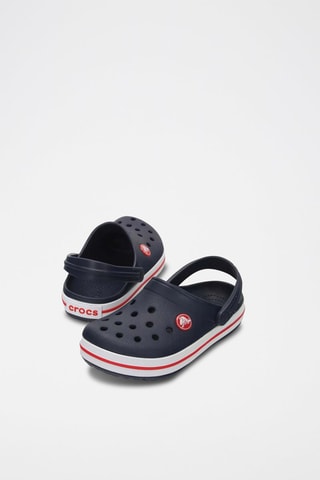 Sabot Kids Crocband Clog - Navy e rosso
