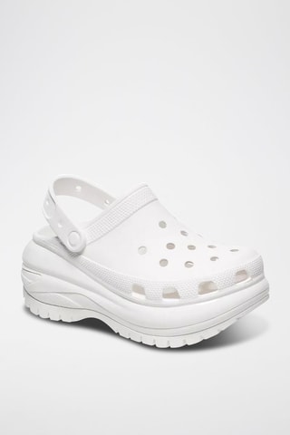 Sabot platform Mega Crush Clog - Bianco