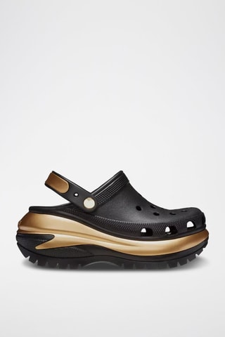 Sabot platform Mega Crush Metallic - Nero e dorato