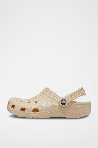 Sabot Classic Crocskin Clog - Ecrù