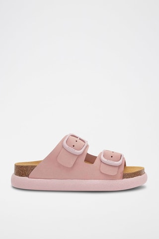 Nubuck Muiltjes Noelle Roze