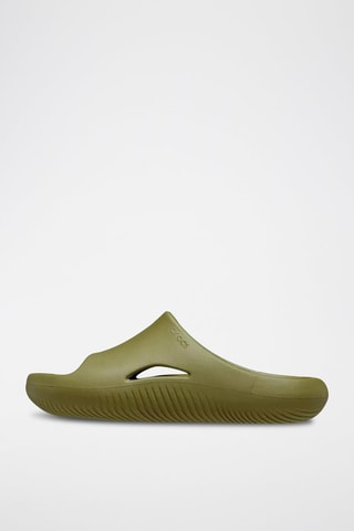 Ciabatte Mellow Recovery Slide Crocs - Verde oliva 